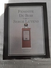 Perfume Paper Advertising. Ad Serge Lutens Wood Femininity Perfume 2009