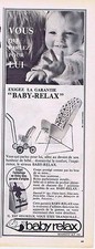 ADVERTISING 1965 035 BABY RELAX baby seat