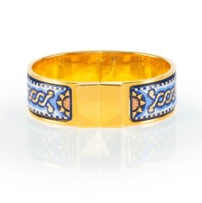 Auth. HERMES  Bracelet BRACELET Mosaic - Clic Clac EGP - Marine Blue - MInt Rare