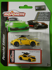 Majorette - Porsche 911 Carrera S Jaune - Porsche Édition - Neuf Dans L'OVP