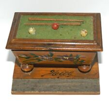 wooden pyrogen early 1900s NICE pool table