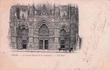 37 TOURS LE GRAND PORTAIL DE LA CATHEDRALE