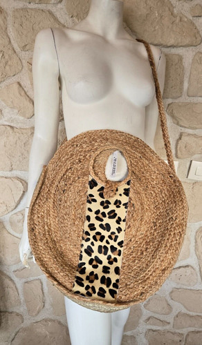 Sac rond cabas - en, beige