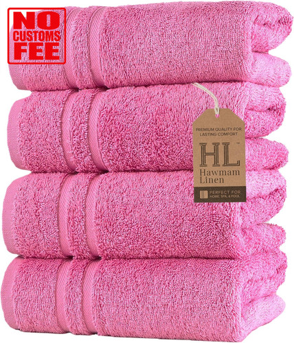 Pink hand towels - pink, pack