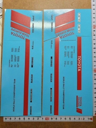 Decals toyota hiace - 1/18,