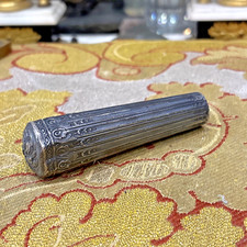 old silver metal umbrella or cane handle style LXVI