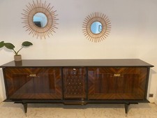 Buffet ENFILADE  ART DECO Ebene de Macassar par NF  unifa 1969
