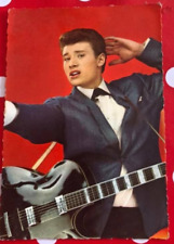 JOHNNY HALLYDAY YOUNG GUITAR POSTCARD