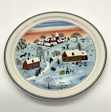 Villeroy & Boch The Four Seasons No 4 Winter Wall Plate Gérard Laplau Naif