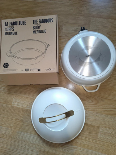 Fabuleuse poêle 28cm blanc - poêle,