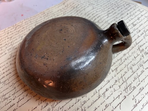 Ancienne bouillotte plate - , en
