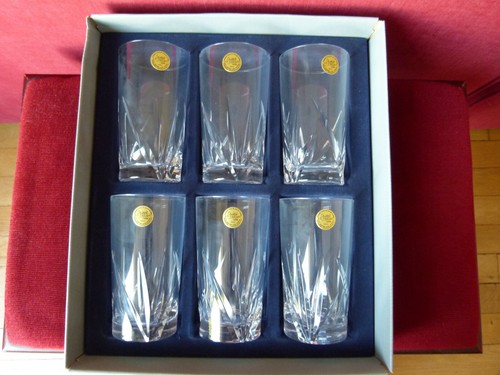 Coffret verres en cristal - en,