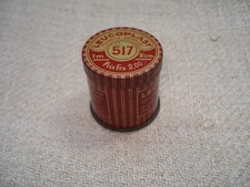 Antique LEUCOPLAST Pharmacy Lithographed Sheet Metal Box - 29mm