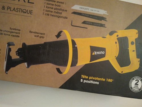Scie sabre rhino 710w neuf - scie,