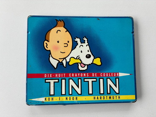 Boite crayons couleur tintin - crayons,