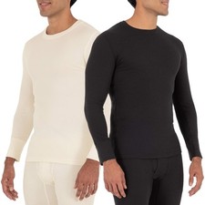 Haut Thermique gaufré pour Homme Pijama Noir