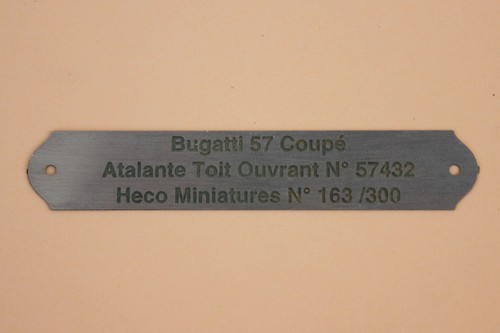 Heco miniatures plaque - heco, 1