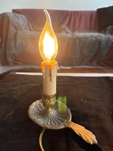 Ancienne lampe bougeoir - lampe,