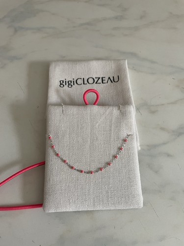 Bracelet gigi clozeau blanc - or,