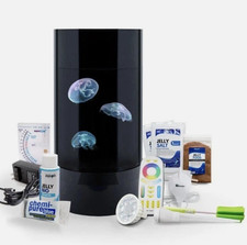 Live Jellyfish Art Aquarium 2 Gallon Nano Cylinder, Keep Jellyfish at Home!