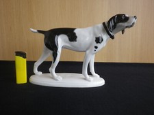 F.Pfeffer Gotha Signed Great English Porcelain Pointer circa 1930