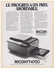 1981 ADVERTISING ADVERTISEMENT 104 RICOH copier le ricoh ft 4700