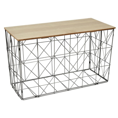 Table coffre pliable filaire - table,
