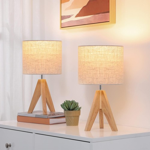 Lot lampes table - lampes, bois