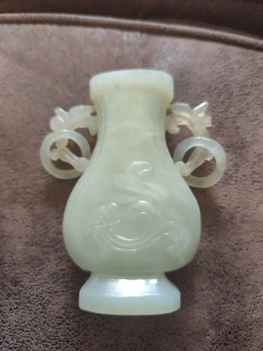 Vase pierre dure jade jadéite - vase,