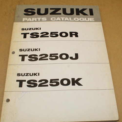 Parts list suzuki 250 1973 - parts, ts
