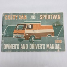 1968 Chevrolet Chevy Van and Sport Van Owners Drivers Manual Original