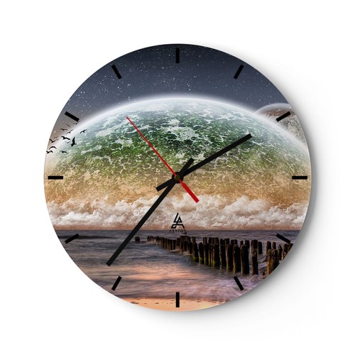 Horloge murale verre - horloge,