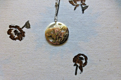 Superbe pendentif nacre lot - en,