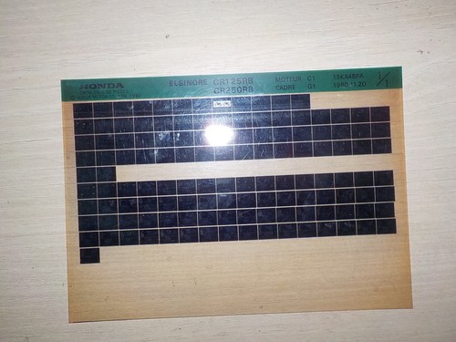 Microfiche honda 125 250 - honda,