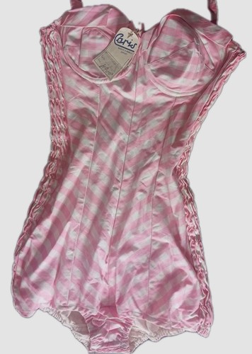 Rare 1950s pink gingham - pink,