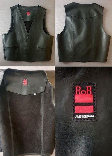 Gilet cuir homme rob - cuir,