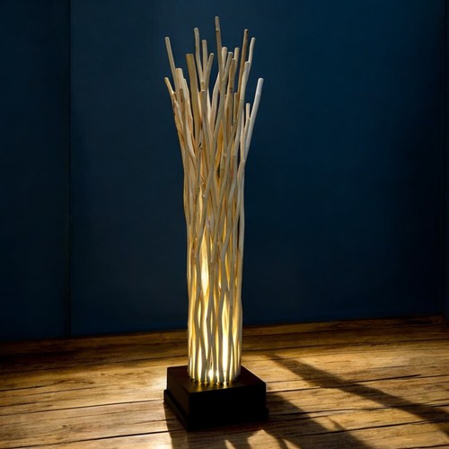Lampe sur pied treibholz bois - sur,