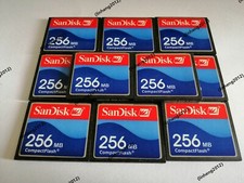 10PCS  Sandisk  256MB  Compact Flash Card 256MB CF Memory card SDCFJ/SDCFB