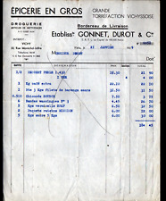 VICHY (03) GROCERY STORE DRUGSTORE / ROASTING VICHYSSOISE "GONINET & DUROT" 1939