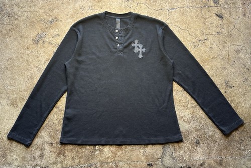 Chrome hearts waffle henley - chrome,