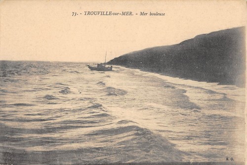 Cpa trouville sur - 14, mer