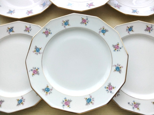 Assiettes plates porcelaine - 6,