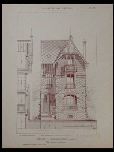 Chalet bois colombes 1932 - chalet,