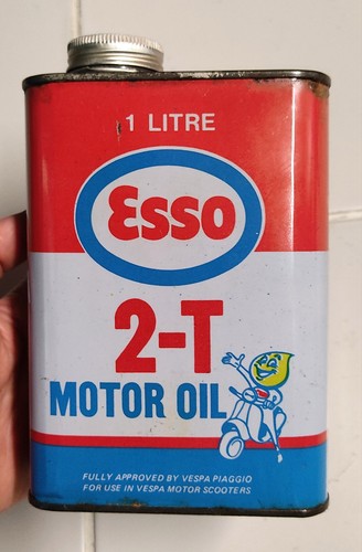 Bidon huile esso vespa ancien - esso,