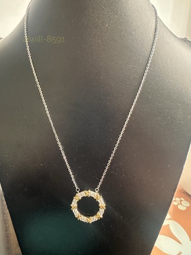 New circle pendant - new, platinum