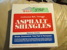 MINIATURE DOLLHOUSE OR ROOM BOX CONTINUOUS BELT ASPHALT SHINGLES