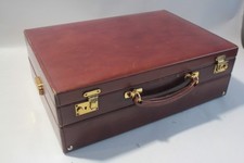 ASPREY Attaché-case cuir marron vintage (72115)