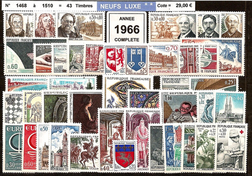 France annee complete 1966 - complete, =