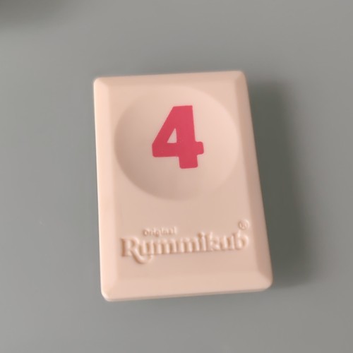 Tuile chiffre rouge rummikub - tuile,