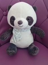 Doudou peluche panda blanc